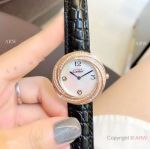 Perfect Replica Cartier Rose Gold White MOP Dial Watches